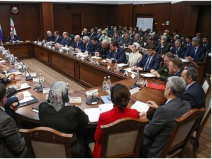 Председатель Избирательной комиссии Республики Ингушетия Мусса Евлоев принял участие в расширенном заседании Правительства Республики Ингушетия под председательством Главы Республи