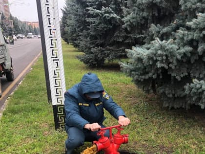 Плановая проверка состояния пожарных гидрантов.