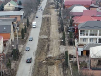 В Назрани капитально ремонтируют улицу Сулейменова.