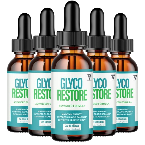 Glyco Restore Drops 60ml dietary supplement bottle