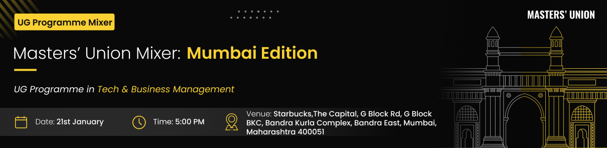 Masters' Union Mixer- Mumbai Edition! 