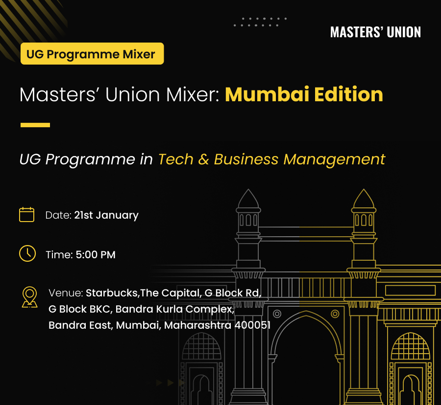 Masters' Union Mixer- Mumbai Edition! 