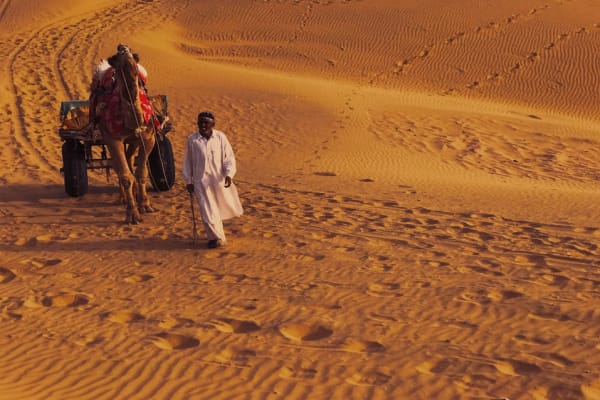 Thar Desert Tourism: Sand Dunes Ride, Resorts, Travel Guide, Beautiful Sunset Thar
