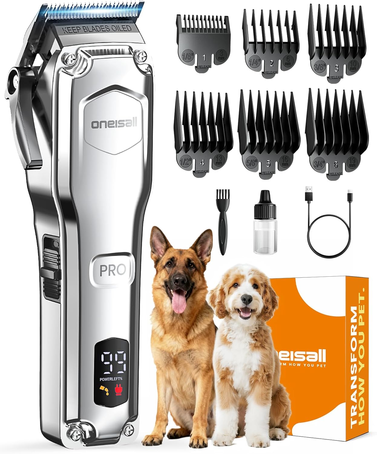 Oneisall Tondeuse Professionnelle Silencieuse