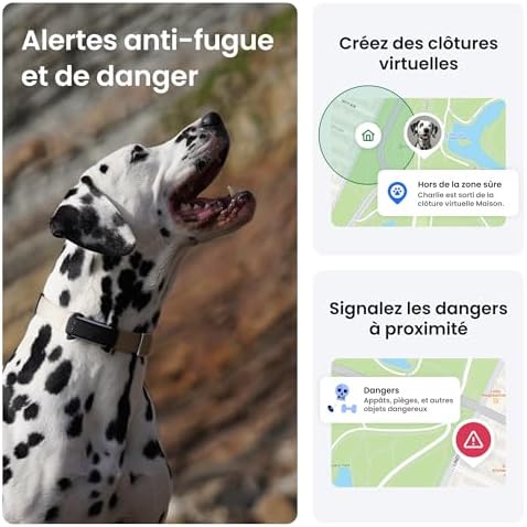 Vue 4 de Tractive Collier Gps Pour