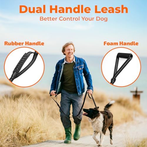 Vue 4 de Euqvunn Laisse Elastique Chien