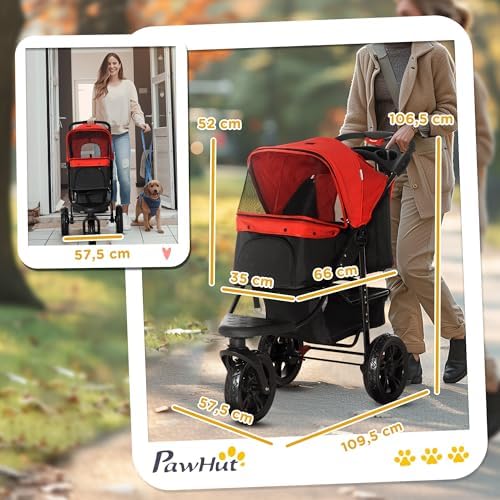Vue 5 de Pawhut Chariot Pliable Pour