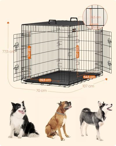 Vue 4 de Feandrea Cage Pour Chien
