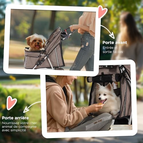 Vue 6 de Pawhut Poussette Buggy Pliable