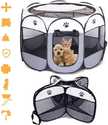 Vue 2 de Parc Pliable Pour Animaux