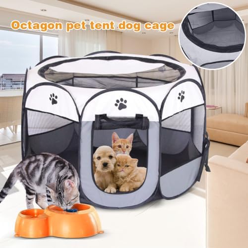 Vue 3 de Parc Pliable Pour Animaux