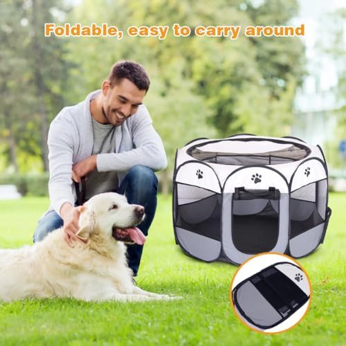 Vue 5 de Parc Pliable Pour Animaux