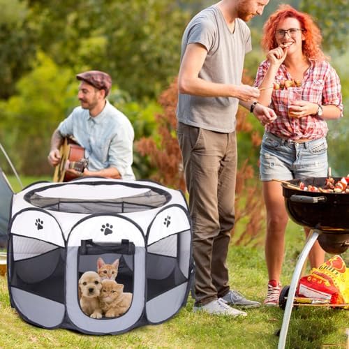 Vue 6 de Parc Pliable Pour Animaux