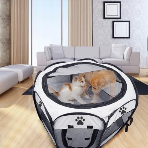 Vue 7 de Parc Pliable Pour Animaux