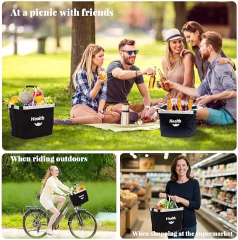 Vue 3 de Auvstar Panier Velo Pliantpanier