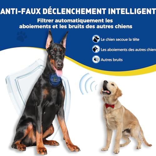 Vue 5 de Collier Anti Aboiement Chien