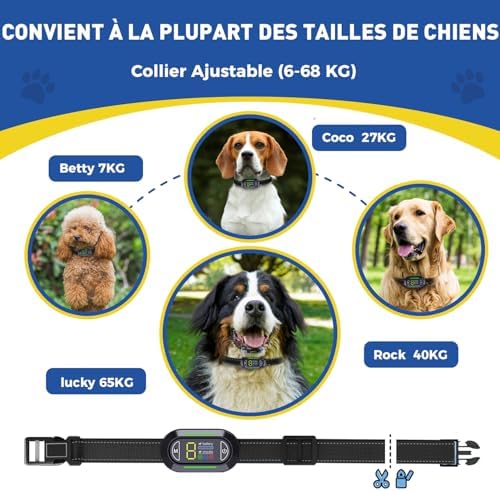 Vue 6 de Collier Anti Aboiement Chien