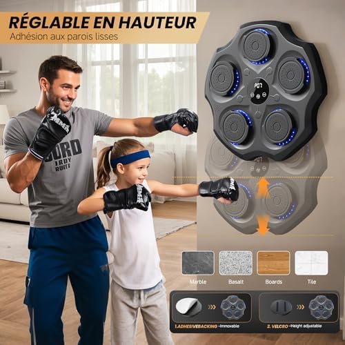 Vue 4 de Machine De Boxe Mural