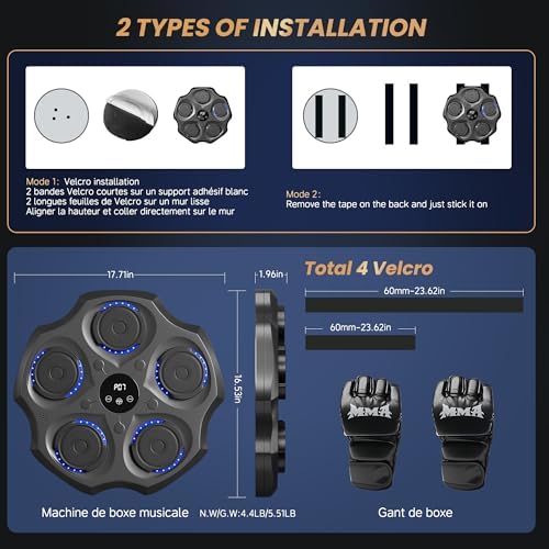 Vue 5 de Machine De Boxe Mural