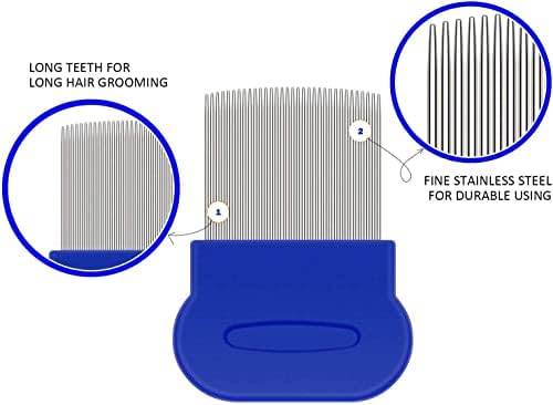 Vue 3 de Peignes Antipuces Peignes En