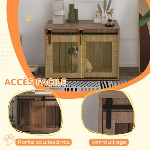 Vue 5 de Pawhut Cage Caisse Niche