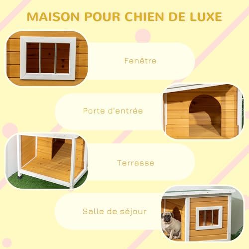 Vue 5 de Pawhut Niche Pour Chien