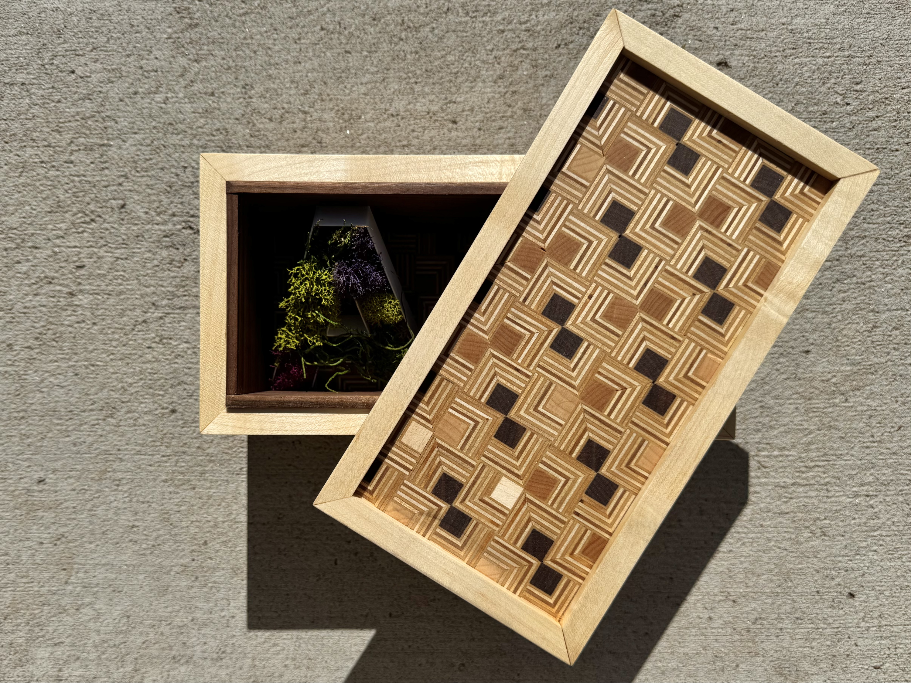Patterned Plywood Box