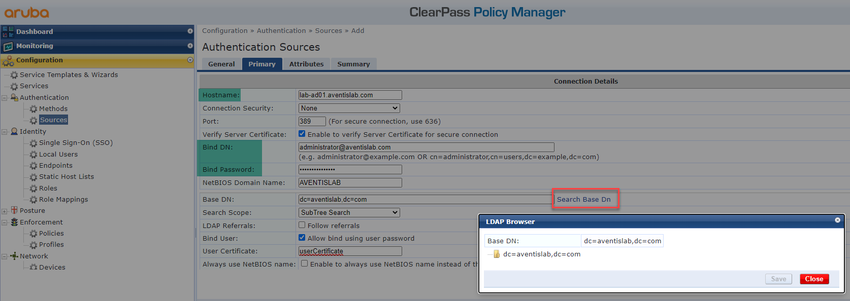 EAPPEAP Authentication With ClearPass And AD AventisTech