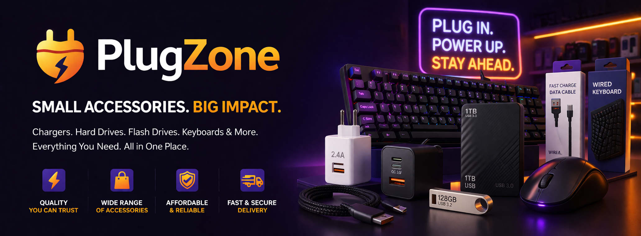 PlugZone store banner