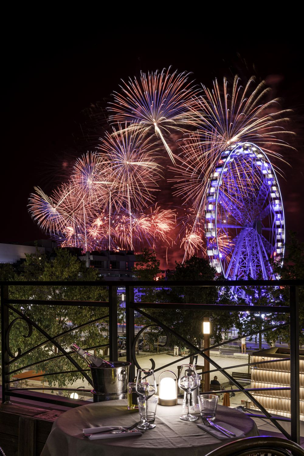 Dîner sous la grande roue