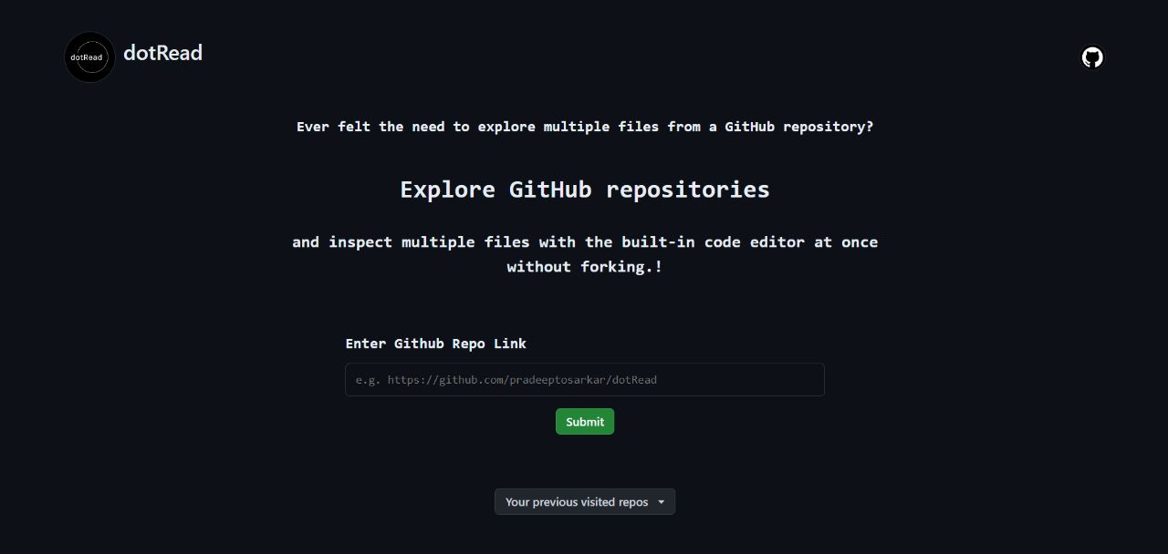 dotRead - GitHub Repository and Code Viewer