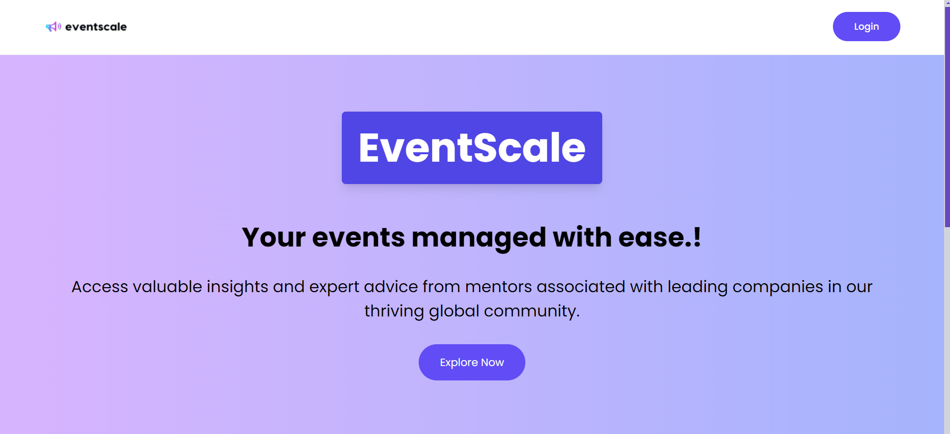 EventScale - Event Management Simplified