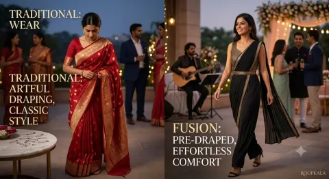 Saree Draping Meets Comfort: Why Pre-Draped and Fusion Drapes Are Trending