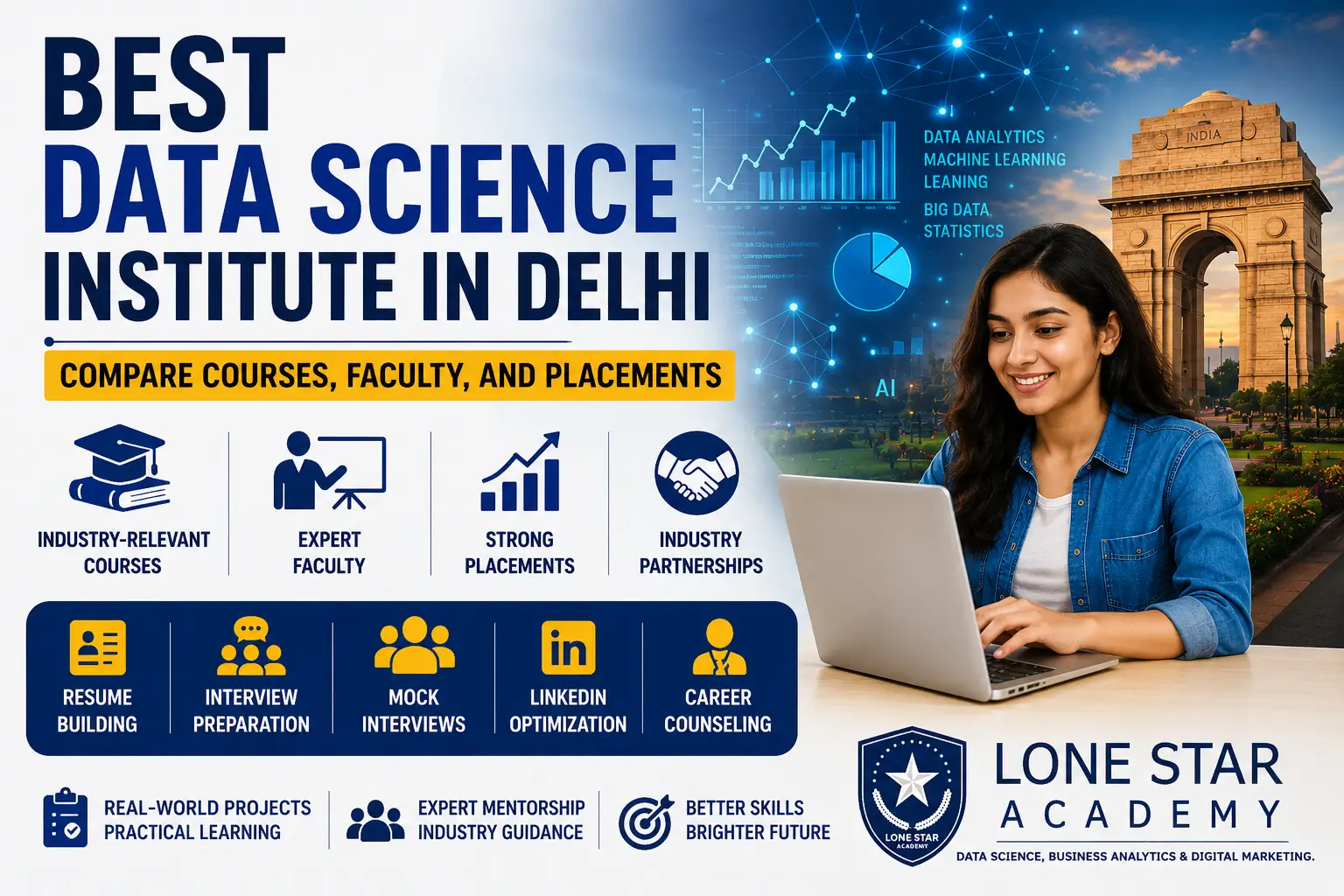 Best Data Science Institute in Delhi: Compare Courses, Faculty, and Placements