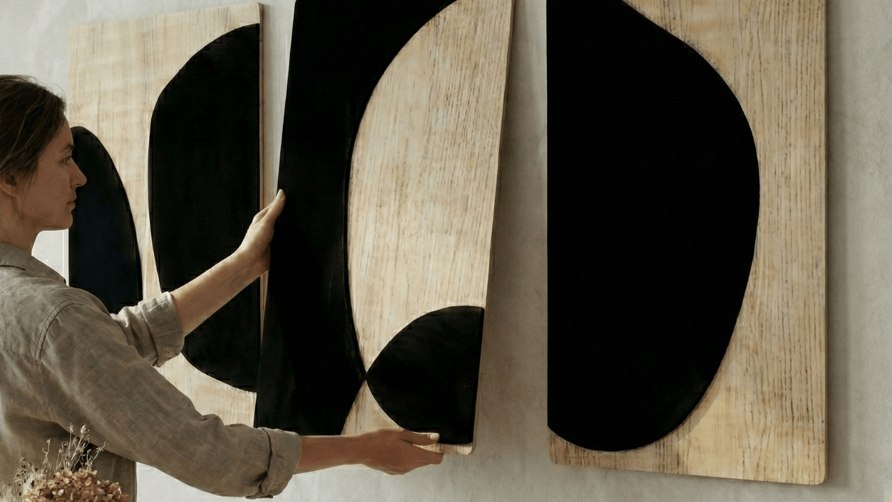 Cuadro de 3 capas de madera Wallart