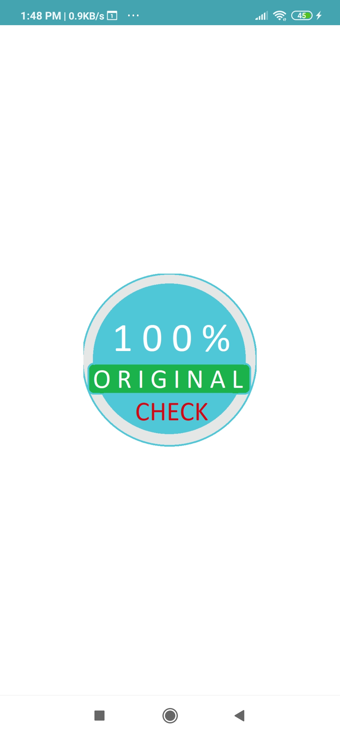 Check Warranty IMEI input screen