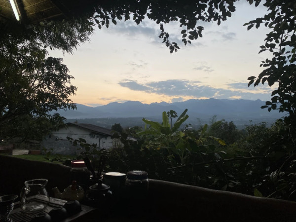 Sonnenuntergang in Pai.