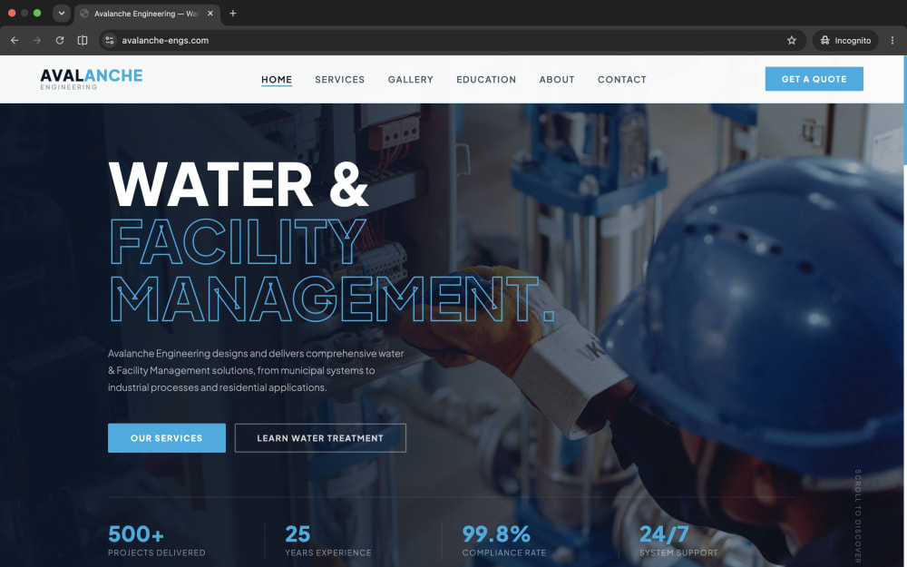 The Avalanche Engineering corporate site