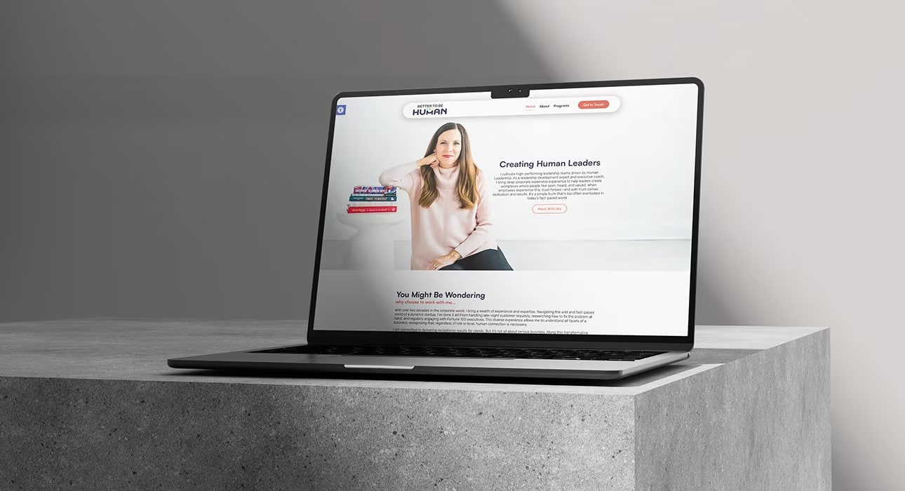 better to be human website on macbook