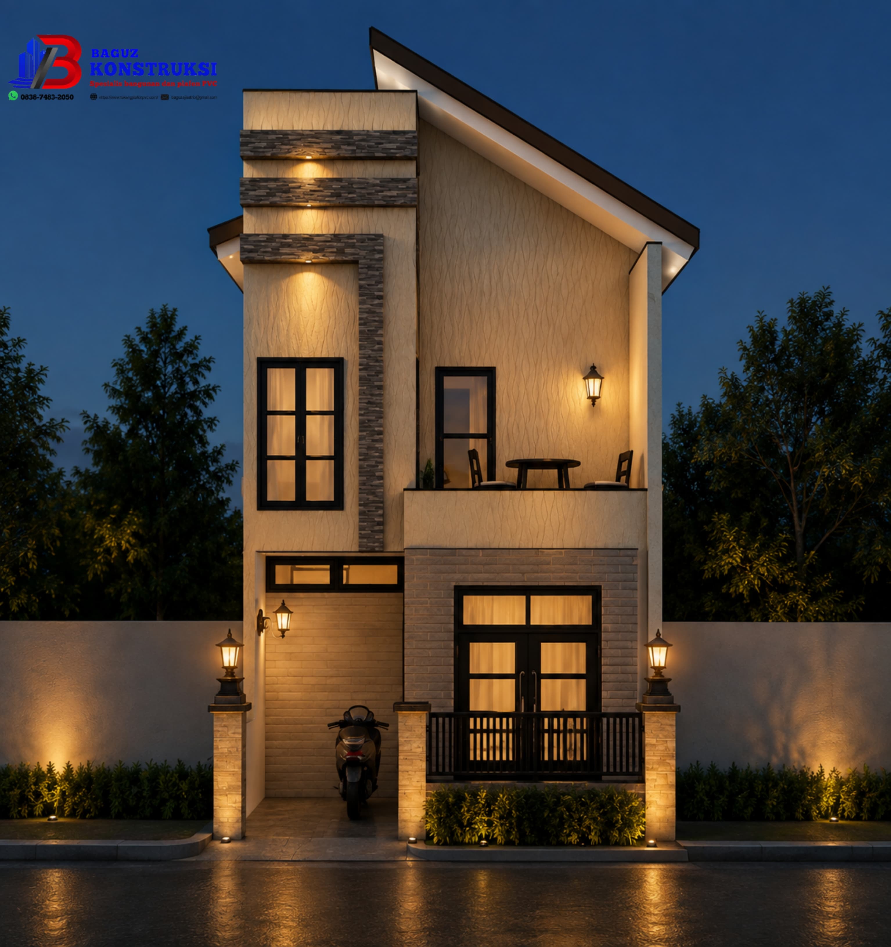 Rumah Modern Dua Lantai - Two Story House