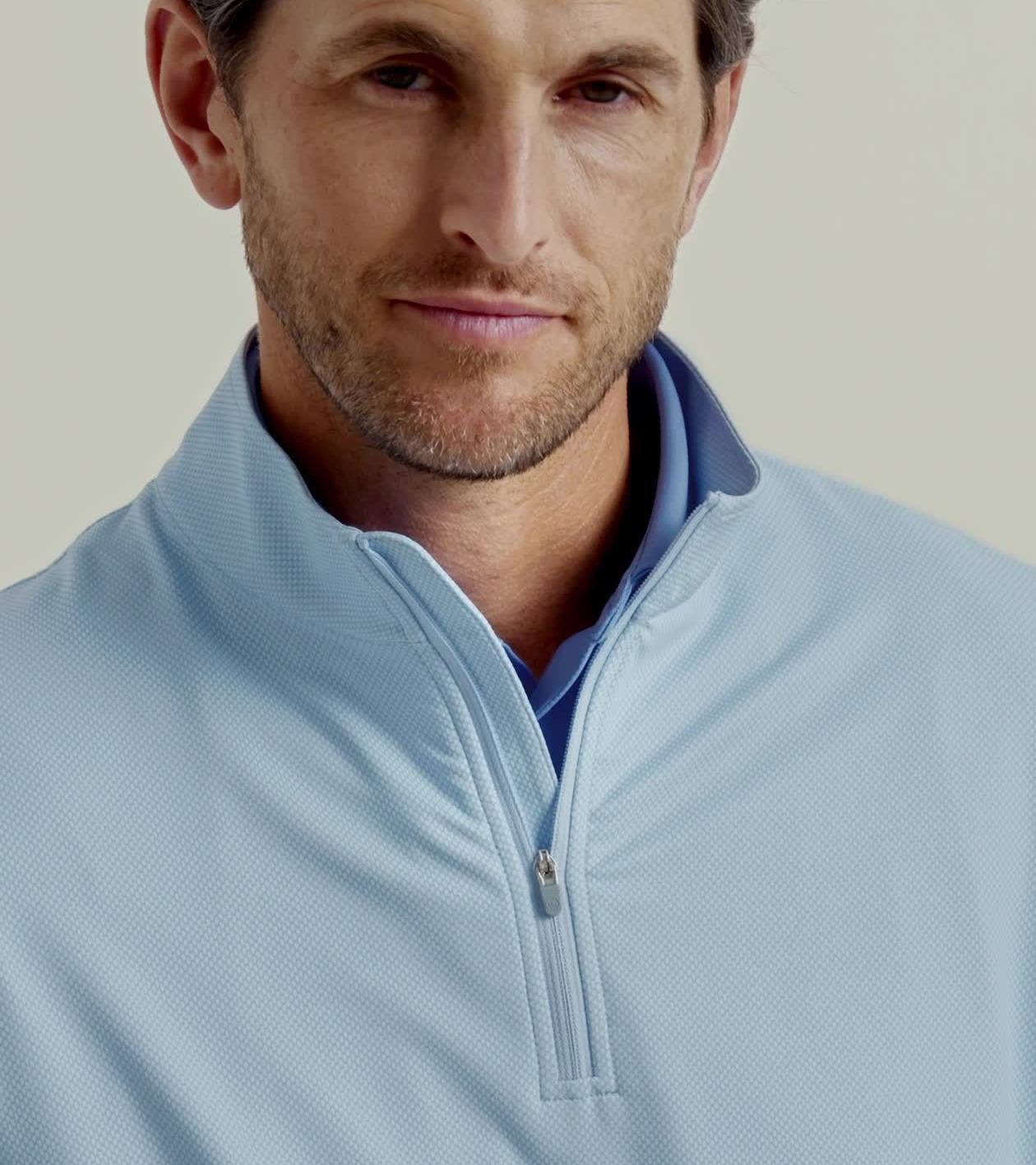Perth Birdseye Performance Quarter-Zip