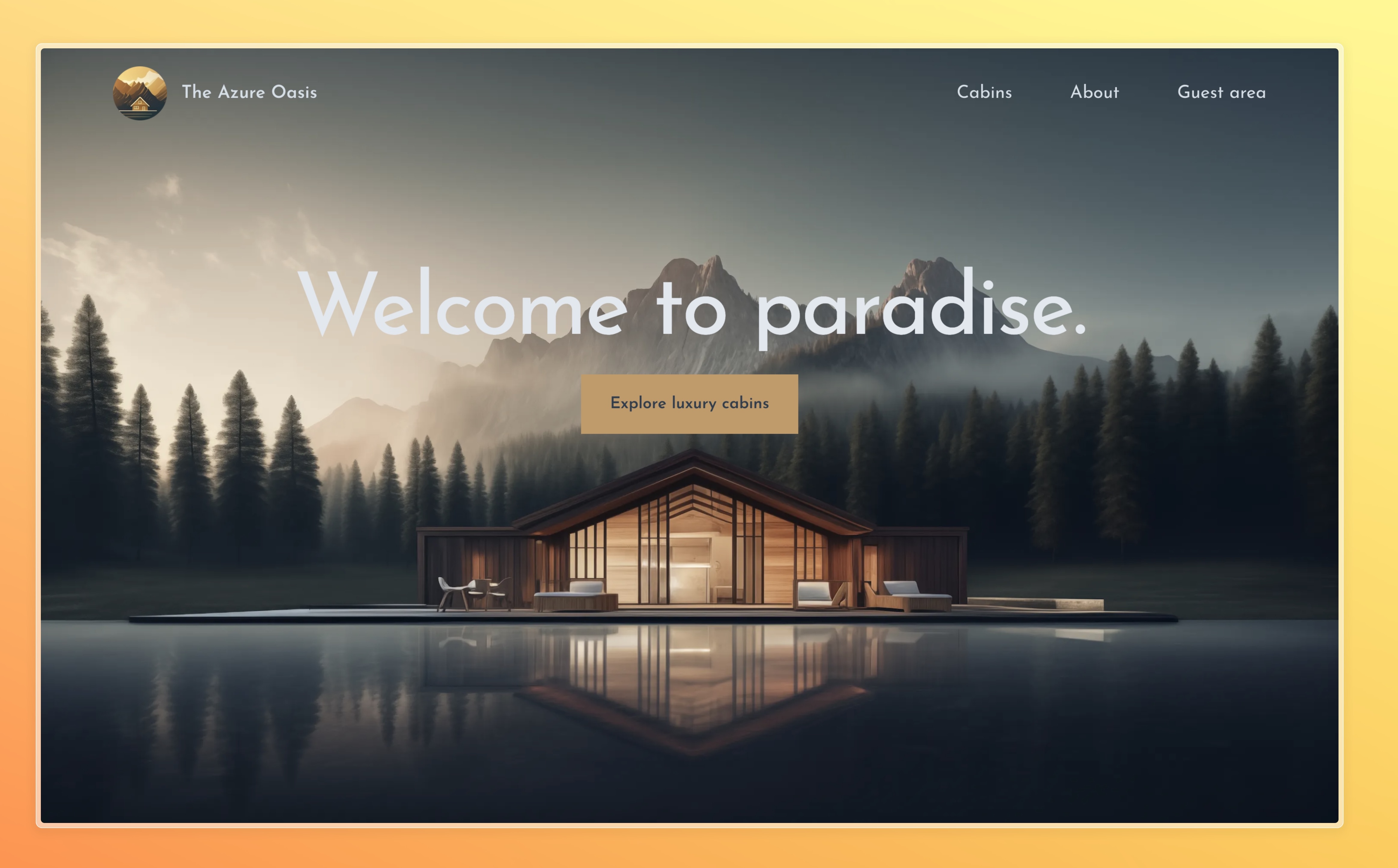 Customer Website Screenshot