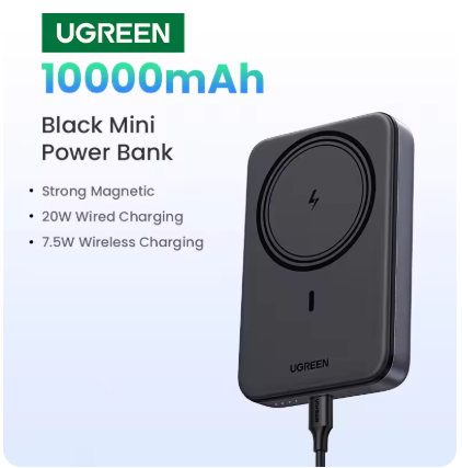 UGREEN 마그네틱 보조배터리 10000mAh MagSafe 무선충전