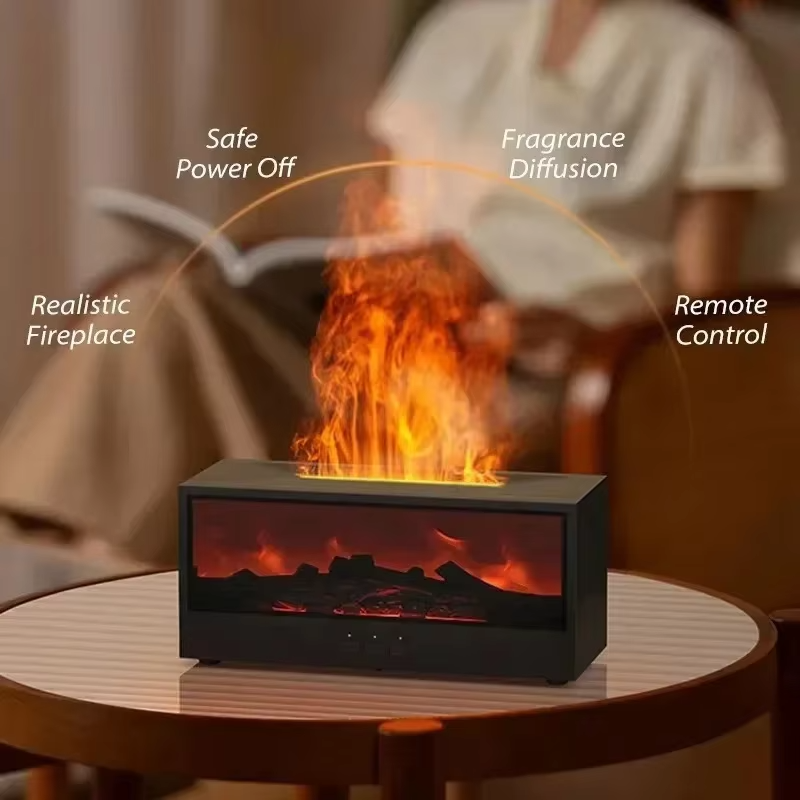 알리 3D 불꽃 아로마 가습기 추천 3 3D 불꽃 가습기 이미지2
