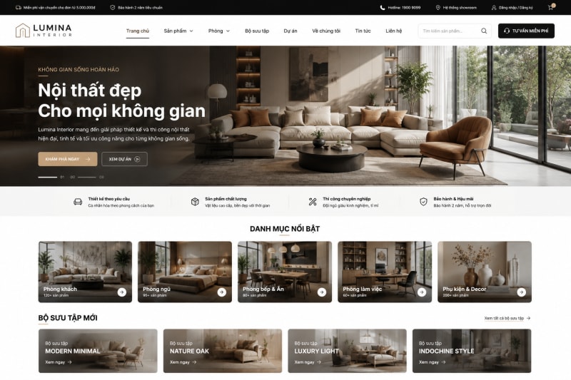 Website Nội Thất & Kiến Trúc