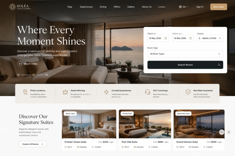 Website Khách Sạn & Resort