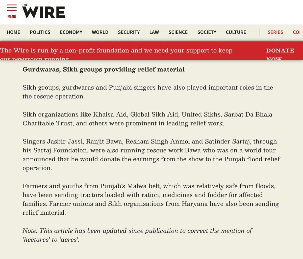 Gurudwaras, Sikh Groups, and Punjabi Icons Leading Flood Relief Operations