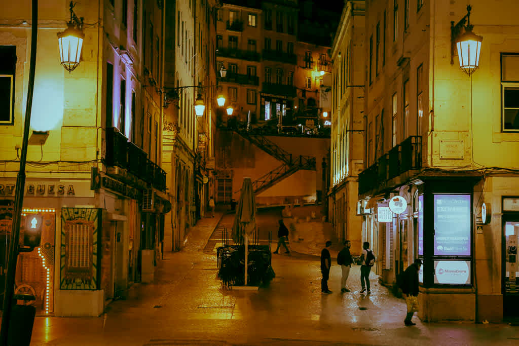 My first night in Lisbon