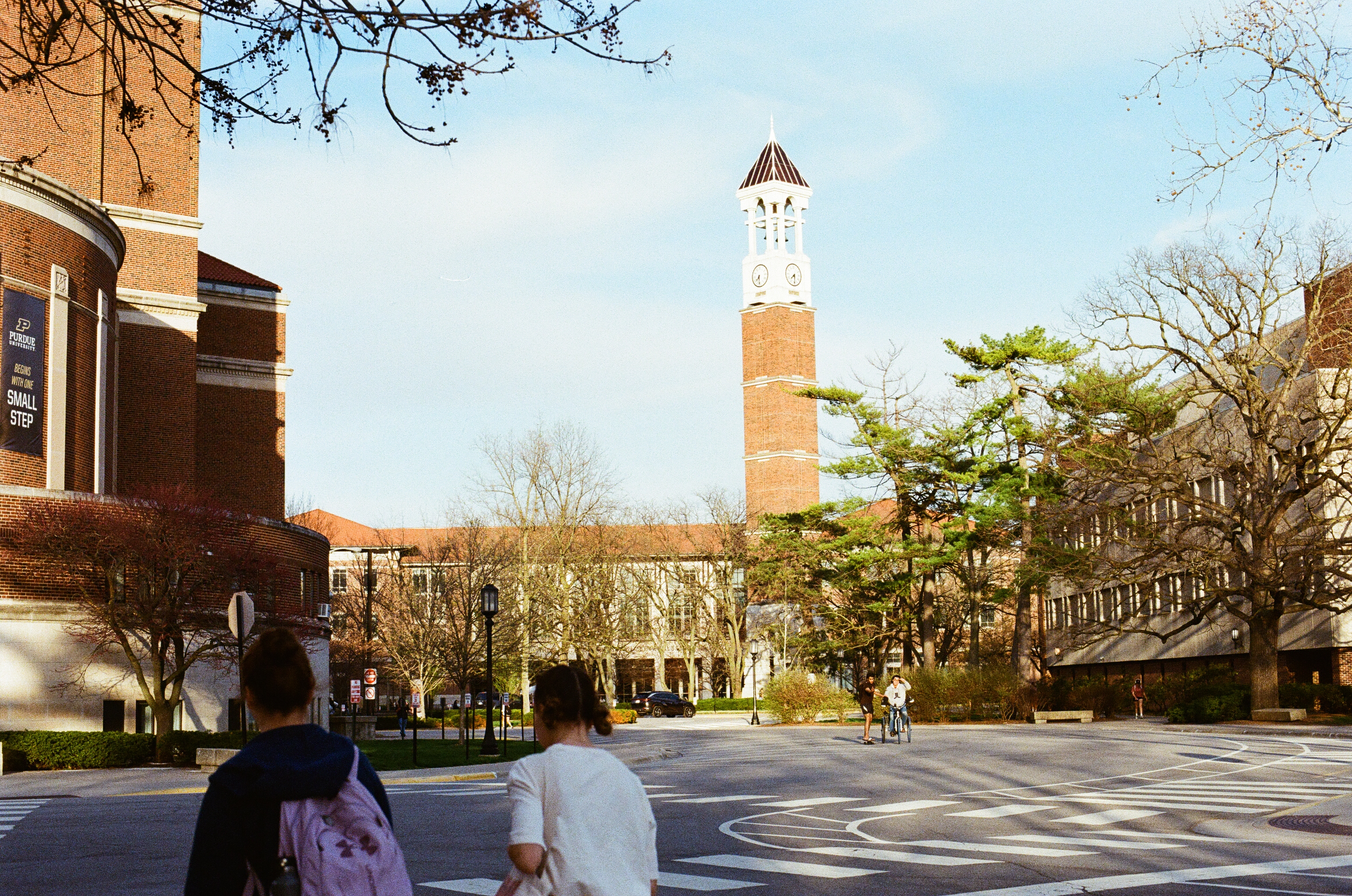 Even with some of the trees not fully in bloom, the campus looks totally different to a few months ago.