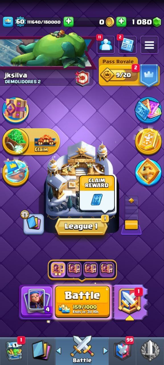 Clash Royale Account (IOS/ANDROID) – Level 60 | KT 15 | Trophy 10K+ | Evo Card 17 | Total Max Card 2 | 15 LVL Max Card 14 | 14 LVL Max 12 Card 49 | Emote 77 | Banner Collected 100+ | Tower Skin 7 | Gems 1080+ |
